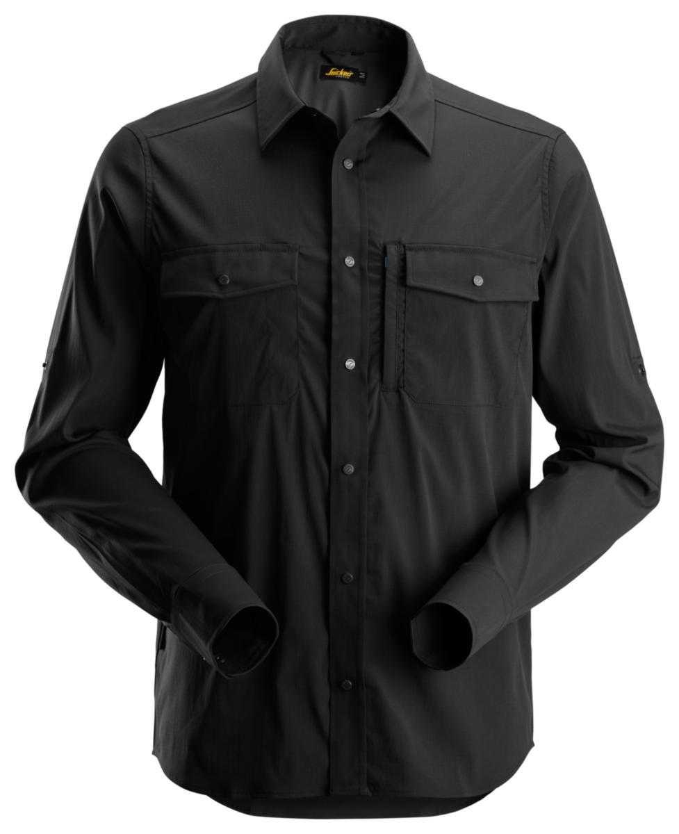Skjorta Snickers 8521 LW Lång ärm - SKJORTA SNICKERS 8521 LW LÅNGÄRMAD SVART STL XL