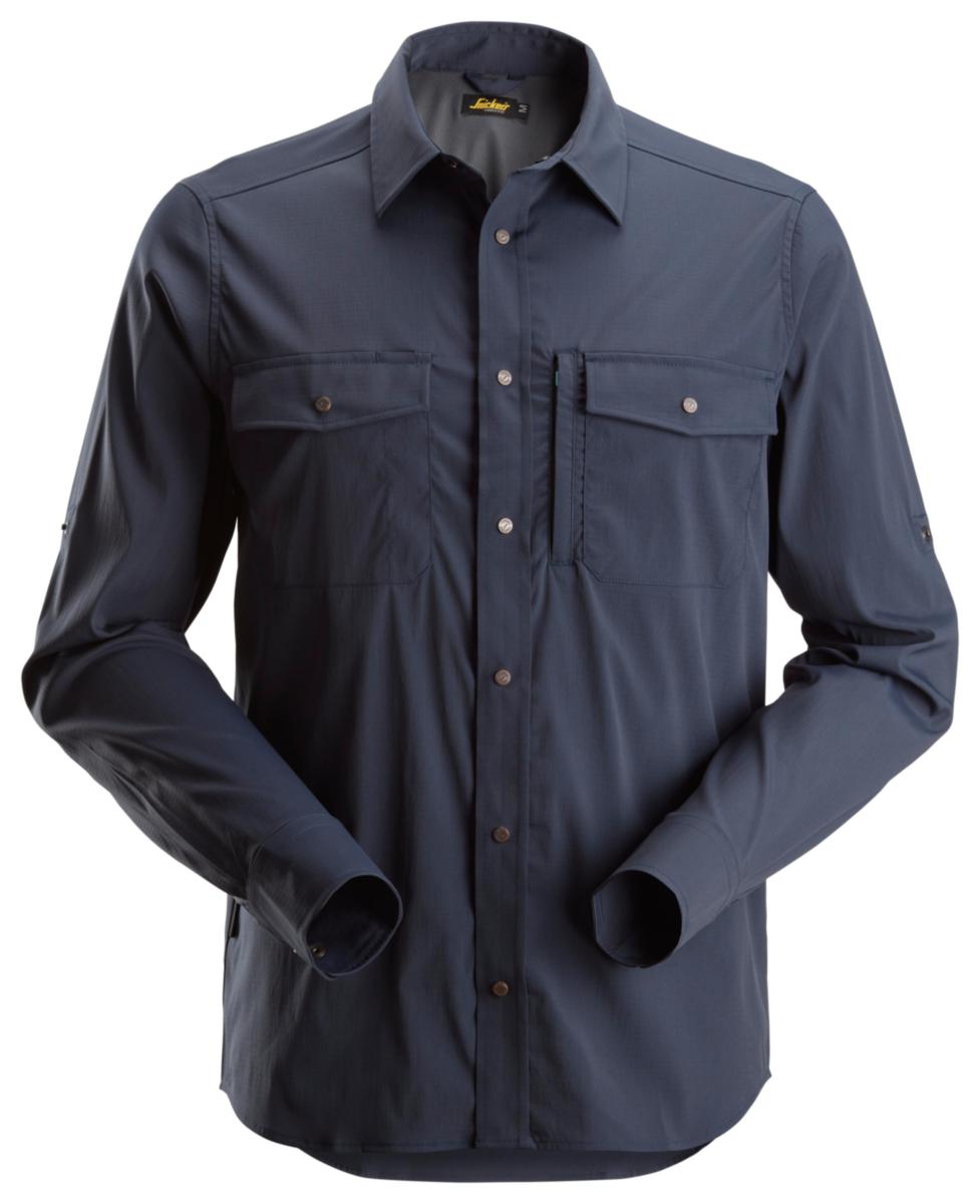 Skjorta Snickers 8521 LW Lång ärm - SKJORTA SNICKERS 8521 LW LÅNGÄRMAD MARIN STL 3XL