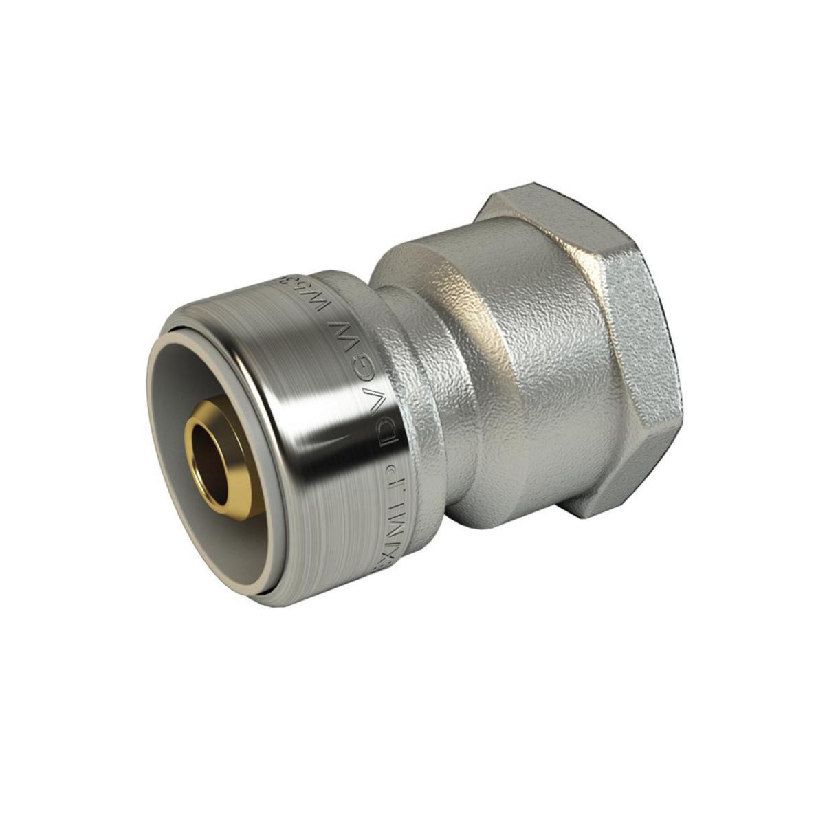 Koppling rak PushFit inv gg krom, LK - LK PUSHFIT RAK KOPPLING AX16 X G15 INV GG