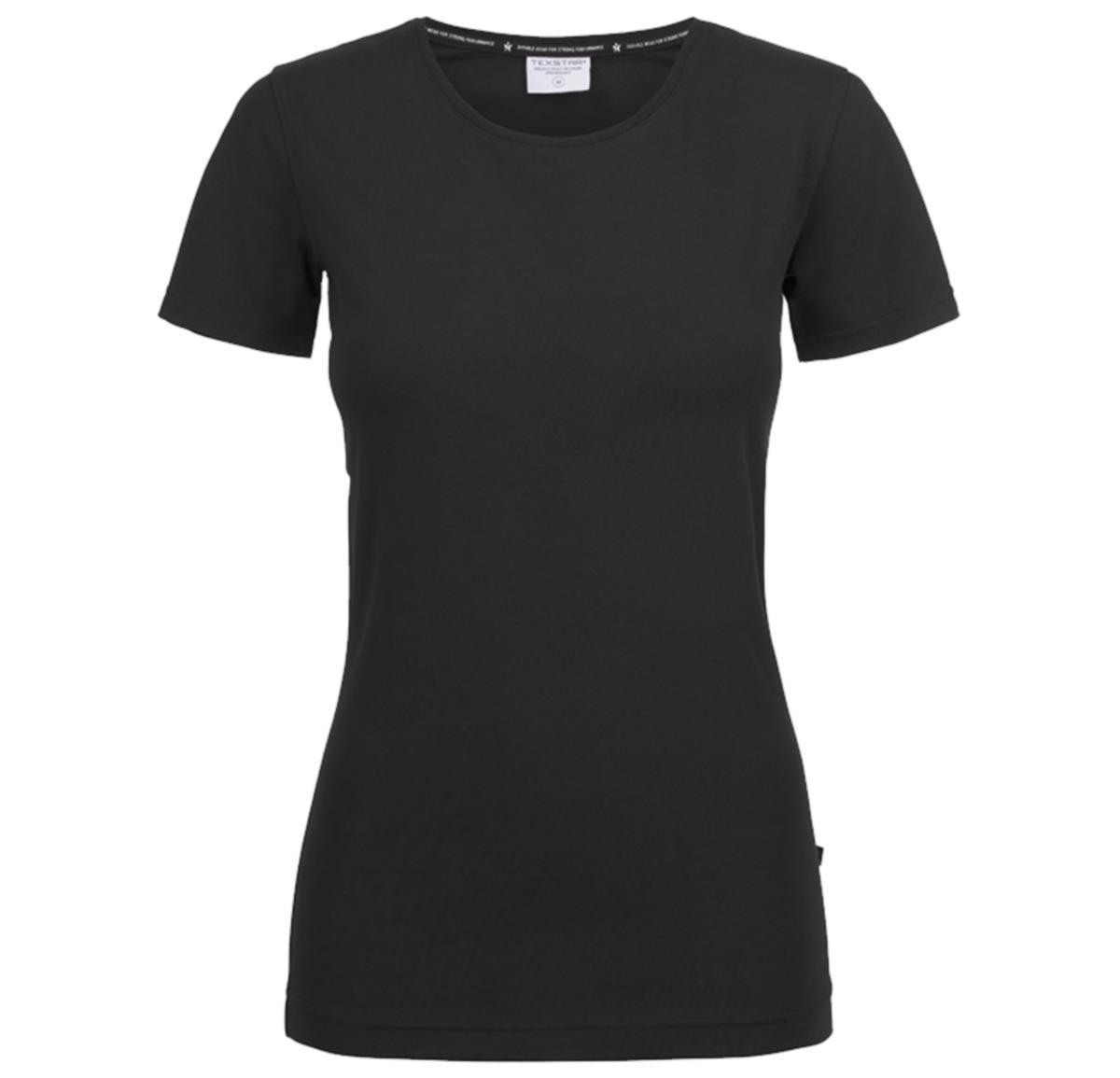 T-shirt Texstar WT19 Dam - T-SHIRT TEXSTAR WT19 STRETCH DAM SVART XL