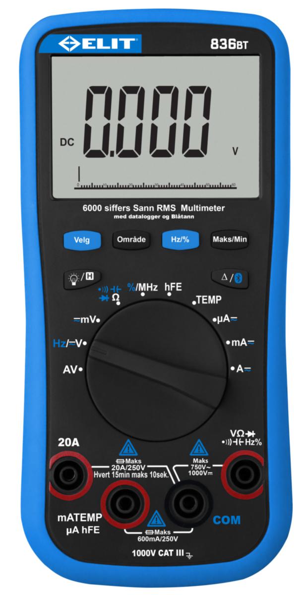Multimeter BT, med bluetooth - MULTIMETER BT 836BT