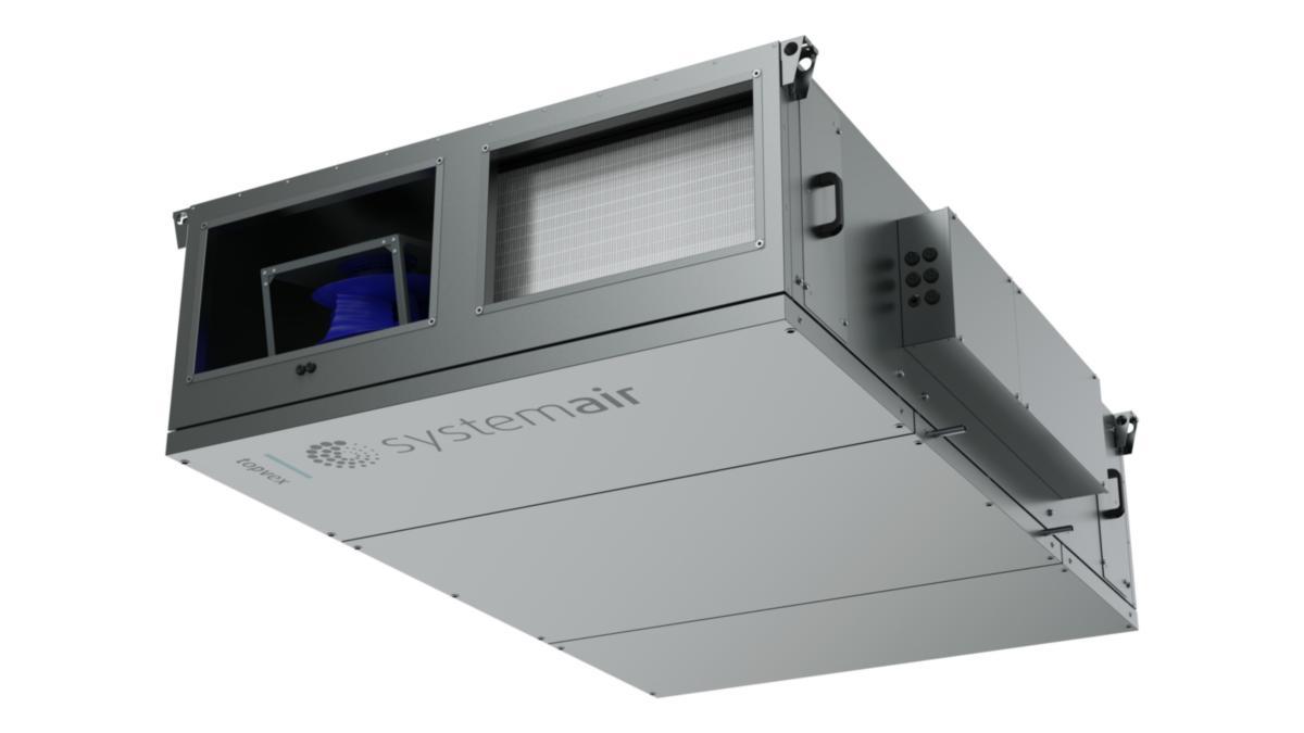 Värmeåtervinningsaggregat Topvex FC10, El, Systemair - AGGREGAT TOPVEX FC10-R-EL HÖ/EL U-TAK SYSTEMAIR