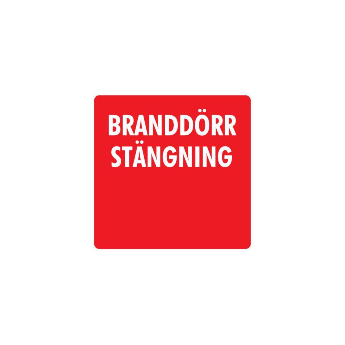 Dekal Dörr-/Nyckelsymbol - DEKAL BRANDDÖRRSTÄNGNING ID-BDS