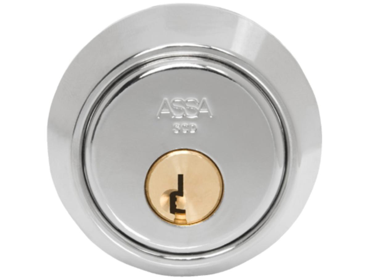 Cylinder ASSA 1212 - CYLINDER ASSA 1212 INCL.3 KEYS CLEAR ROUND 7 PINS GDS/SB