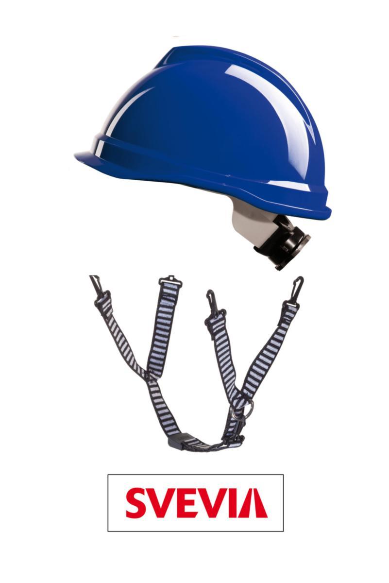 Protective helmet kit Svevia Visiting helmet V-Gard 520 - HELMET SVEVIA V-GARD 520 BLUE INCL ADAPTER + LOGO