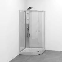 Duschkabin Flow kab Semi Med Blandare 101x101, Macro