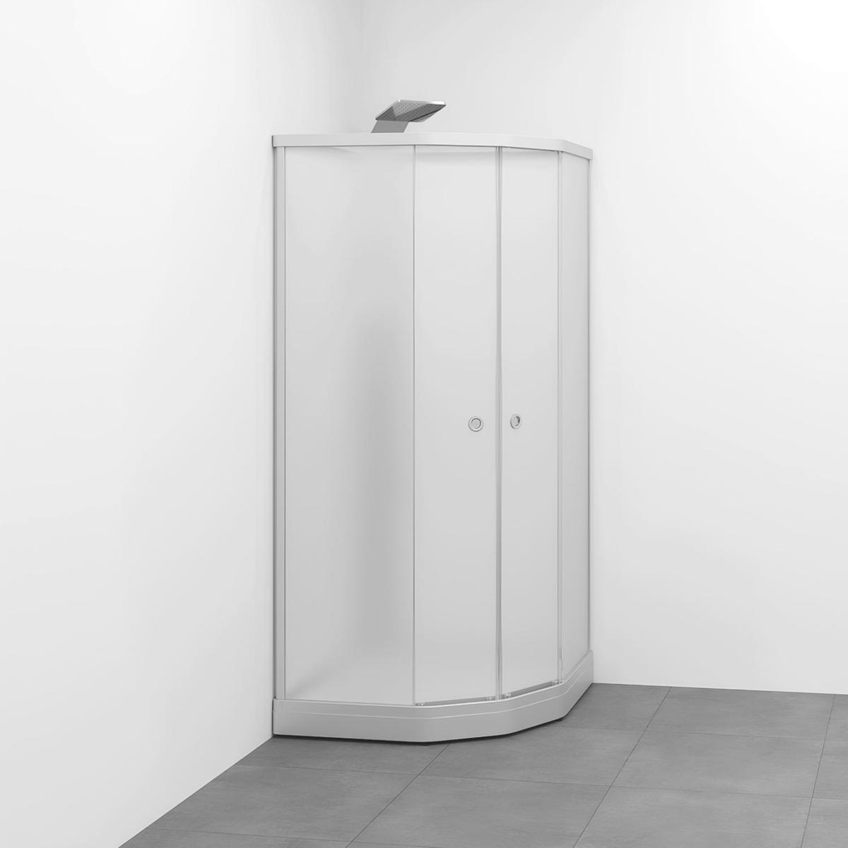 Duschkabin Flow kab Semi Med Blandare 81x81, Macro - MACRO DUSCHKABIN FLOW SEMI INFBL 81X81 N ICV