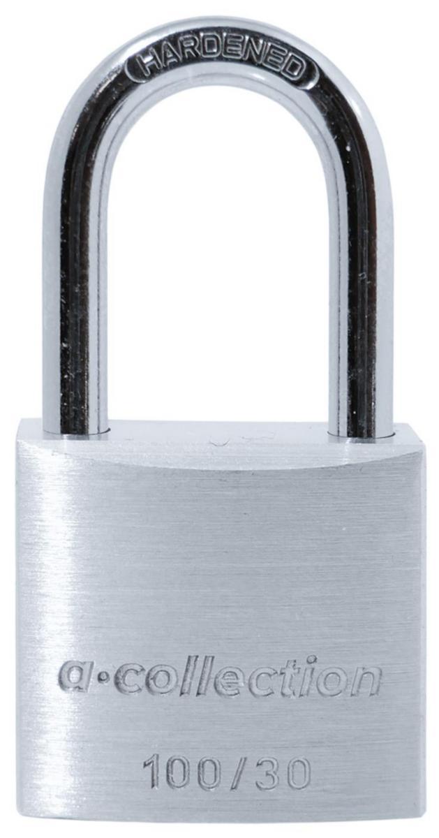 Hänglås a-collection 100 med lika låsning - HÄNGLÅS A-COLL 100/30 LL LL #6313 30 MM SILVER 2 NY
