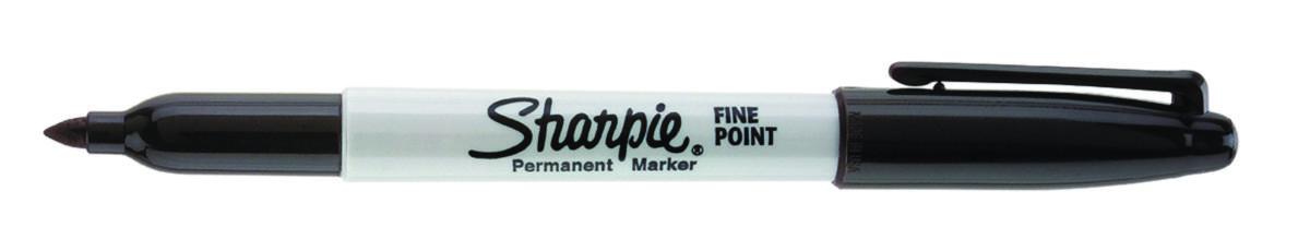 Märkpenna Sharpie Fine - MÄRKPENNA SHARPIE FINE, SVART, RUND SPETS, 2-PACK, BLISTER