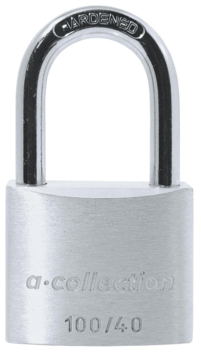 Hänglås a-collection 100 - HÄNGLÅS A-COLL 100/40 40 MM SILVER (ALUM) 2 NY