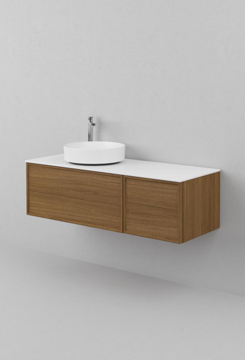 Tvättställsskåp AIR Wood 120, INR - INR TVÄTTSTÄLLSSKÅP AIR WOOD 120 B, DARK OAK