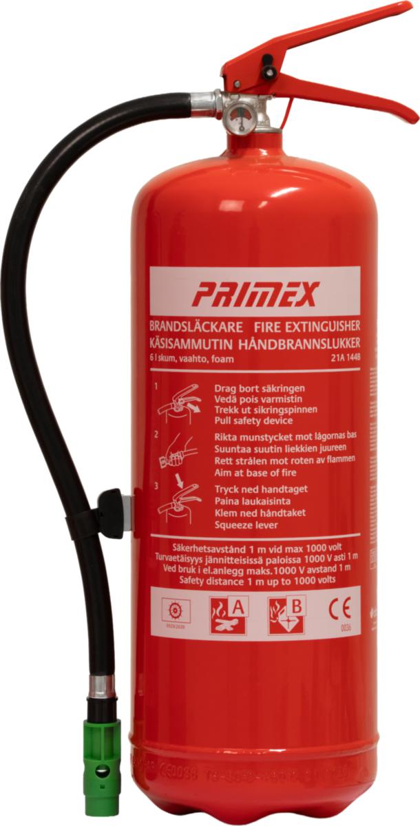 Brandsläckare Dafo SK 6 KF 21 A 144B - BRANDSLÄCKARE DAFO SKUM 6 LIT PRIMEX SK 6 KF 21A 144B