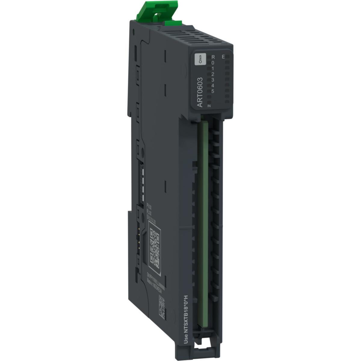 Analog ingångsmodul, Modicon Edge I/O NTS - TEMPERATURINGÅNGSMODUL AI6 SLB NTSART0603K