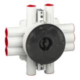 Ceiling box with fire safety plate, Schneider