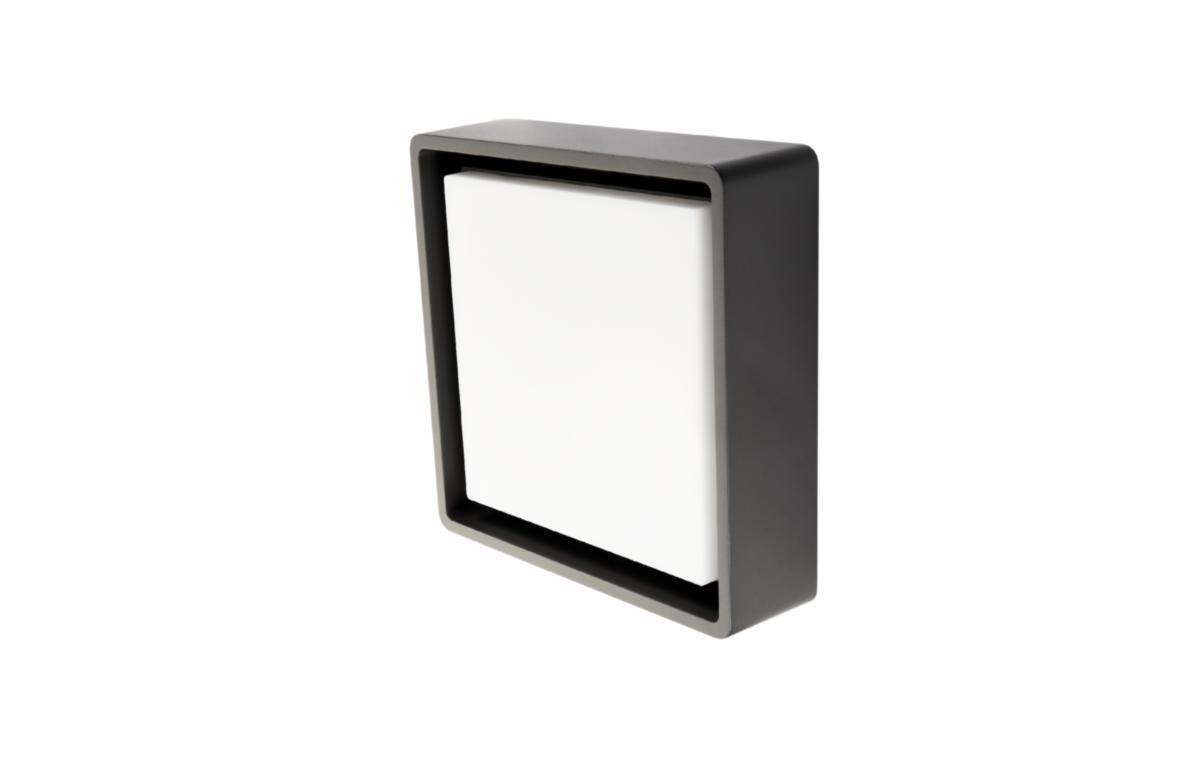Väggarmatur Frame Skymningsrelä - VÄGGARM 6W 500LM 3K IP66 GRAF SKYMN.RELÄ FRAME SQUARE