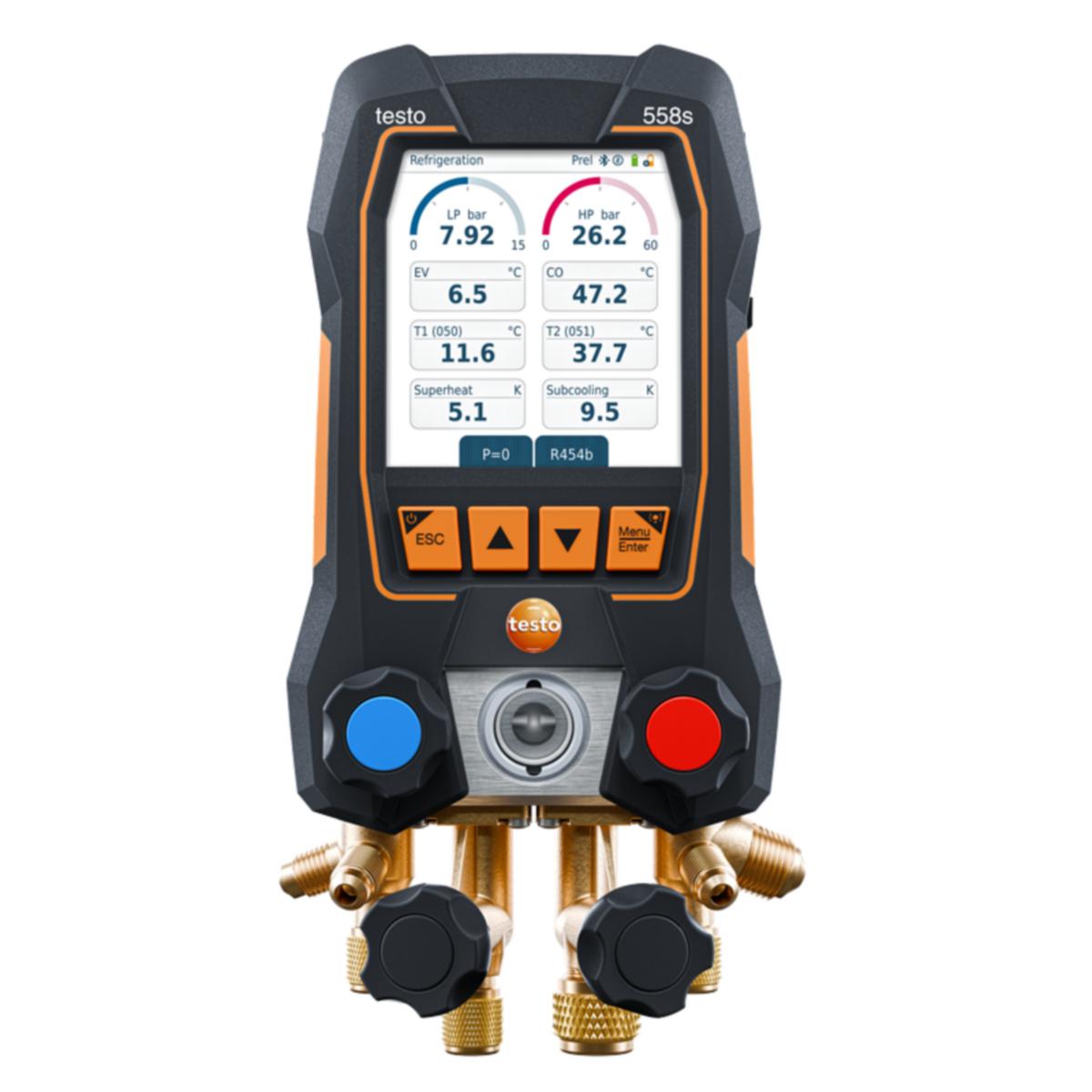 Testo 558s mätset - TESTO 558S - MANOMETERSTÄLL DIGITALT MANOMETERSTÄLL 4-VÄGS
