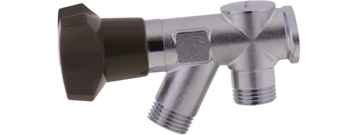 Tap valves for wall with non-return valve, FMM/Mora - FMM/MA BIBCOCK G15 W.WALL BRACKET, W.CHECK VALVE