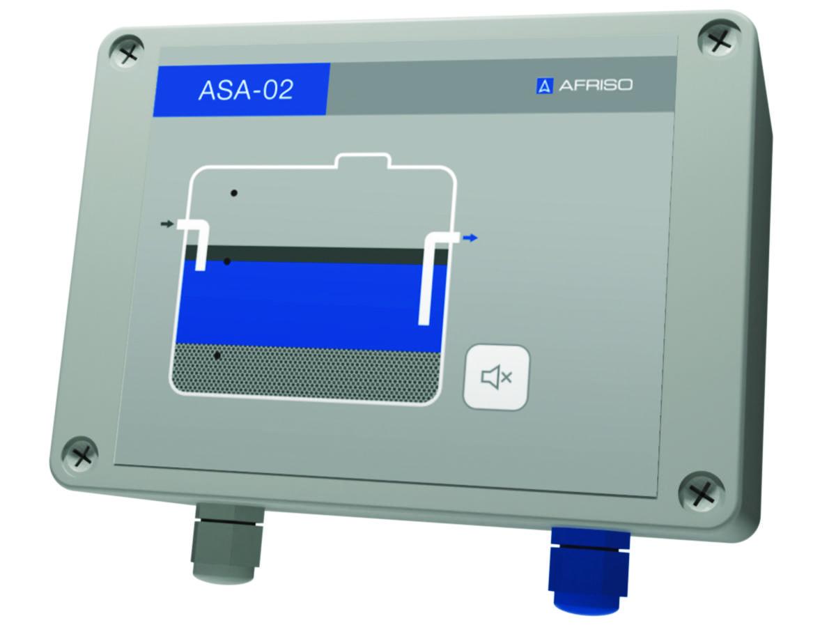 Kontrollenhet avskiljarlarm ASA-02, Afriso EMA - AVSKILJARLARM ASA-02 ENDAST KONTROLLENHET