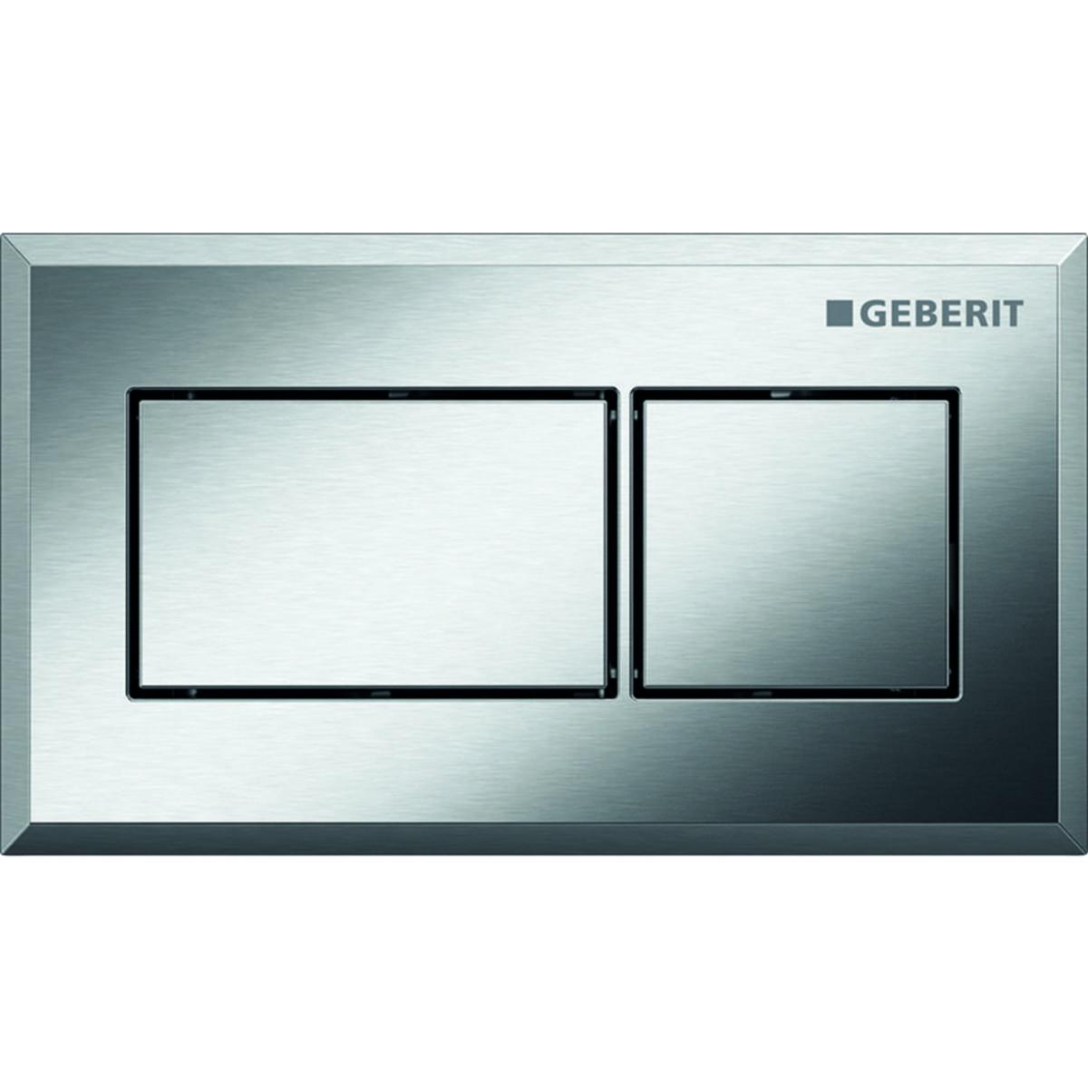 Flush button remote flushing, Geberit - GEBERIT FLUSH PLATE PNEUM. MATTE/CHROME, METAL