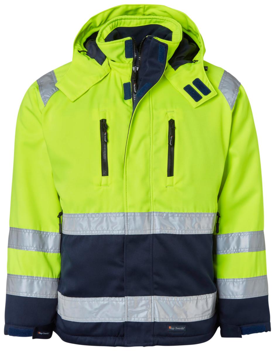 Vinterjacka Top Swede 131 - VINTERJACKA TOPSWEDE 131017 VARSEL GUL/MARIN KL.3 L
