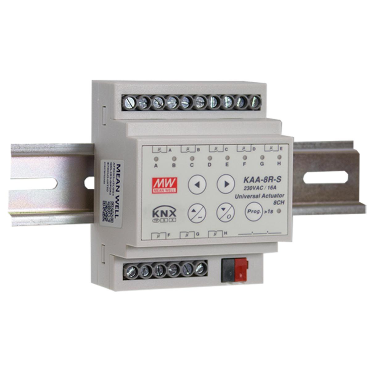 Jalusiaktor KNX KAA - JALUSIAKTOR 10A PER KANAL KNX KAA-8R-10S