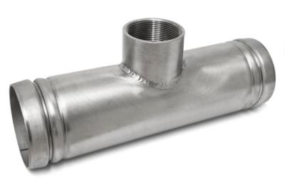 T-rör dubrill/invgga dn150xr25 168.3x33.7mm l=300mm 304l ...