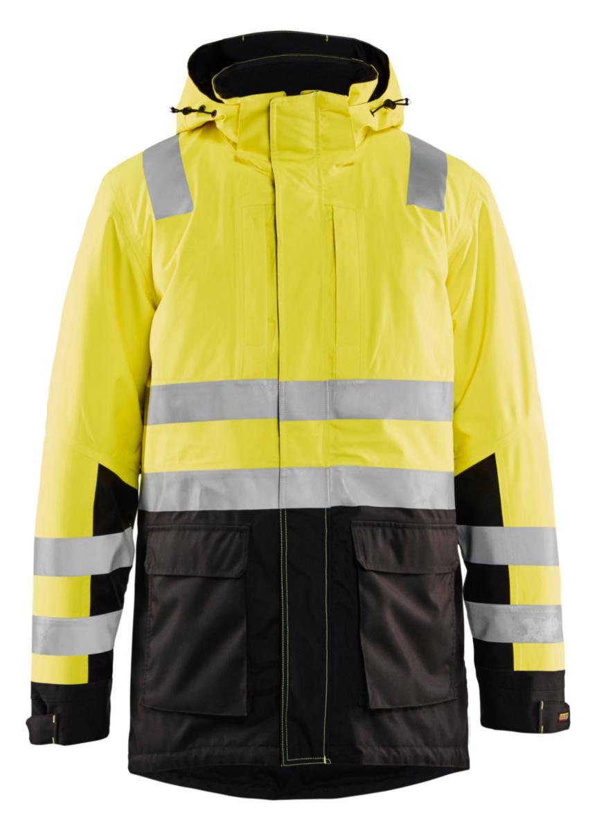 Vinterparkas Blåkläder 4495-1987 - VINTERPARKAS BLK 4495-1987 GUL SVART VARSEL KL3 STL S