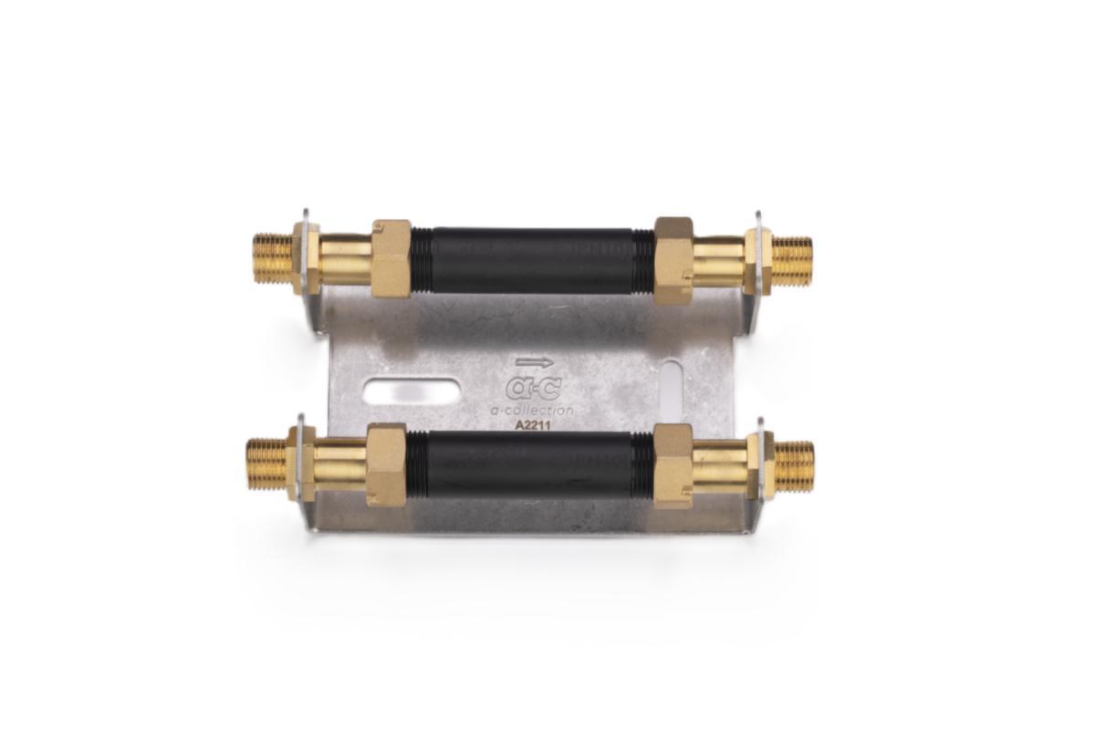 Vattenmätarkonsol blyfri 110mm - G15/G20, a-collection - VATTENMÄTARKONSOL 50MM HÖG DUBBEL BLYFRI 110MM G15/G20