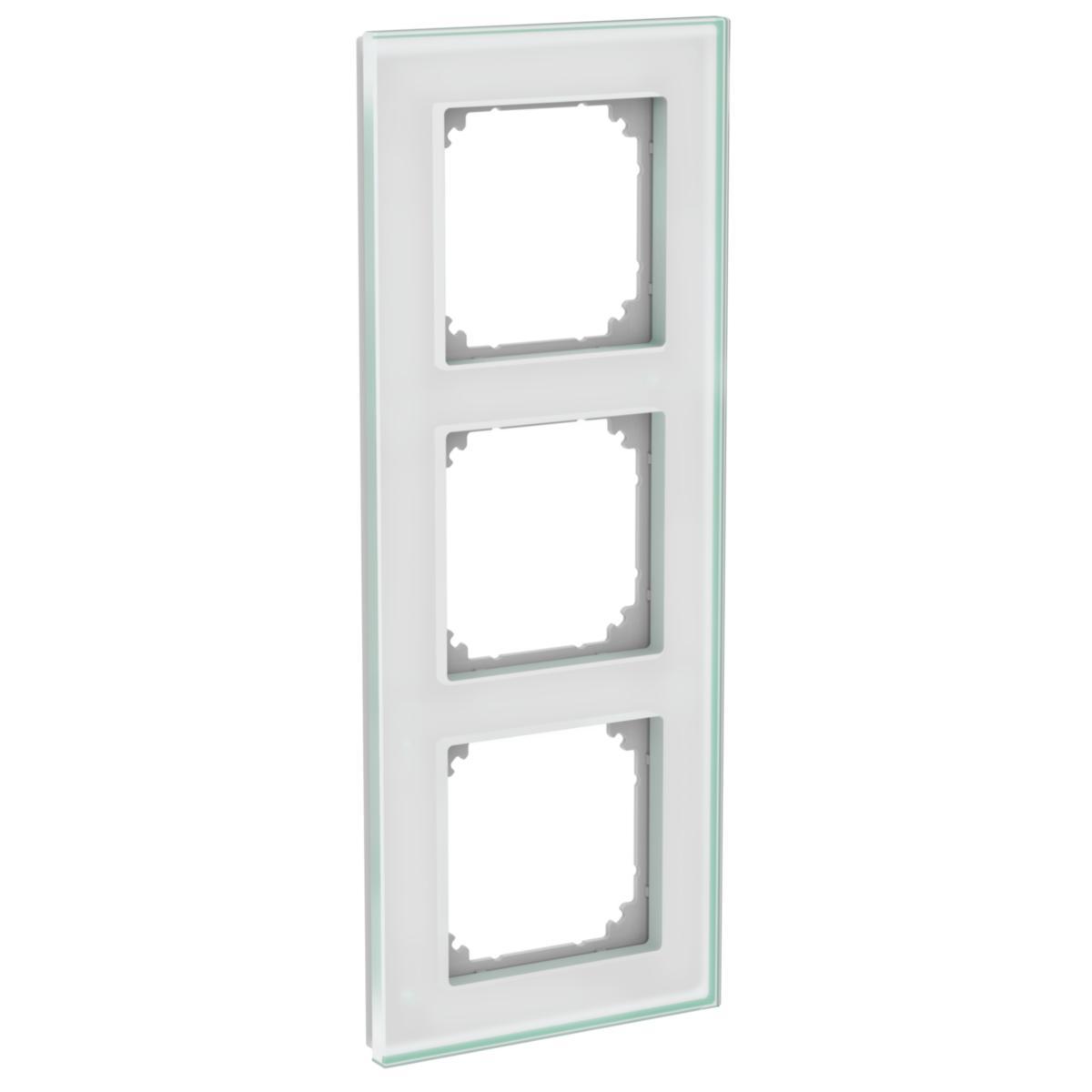 Combination frames glass Solid - FRAME 3-GANG GLASS SOLID WDE004037