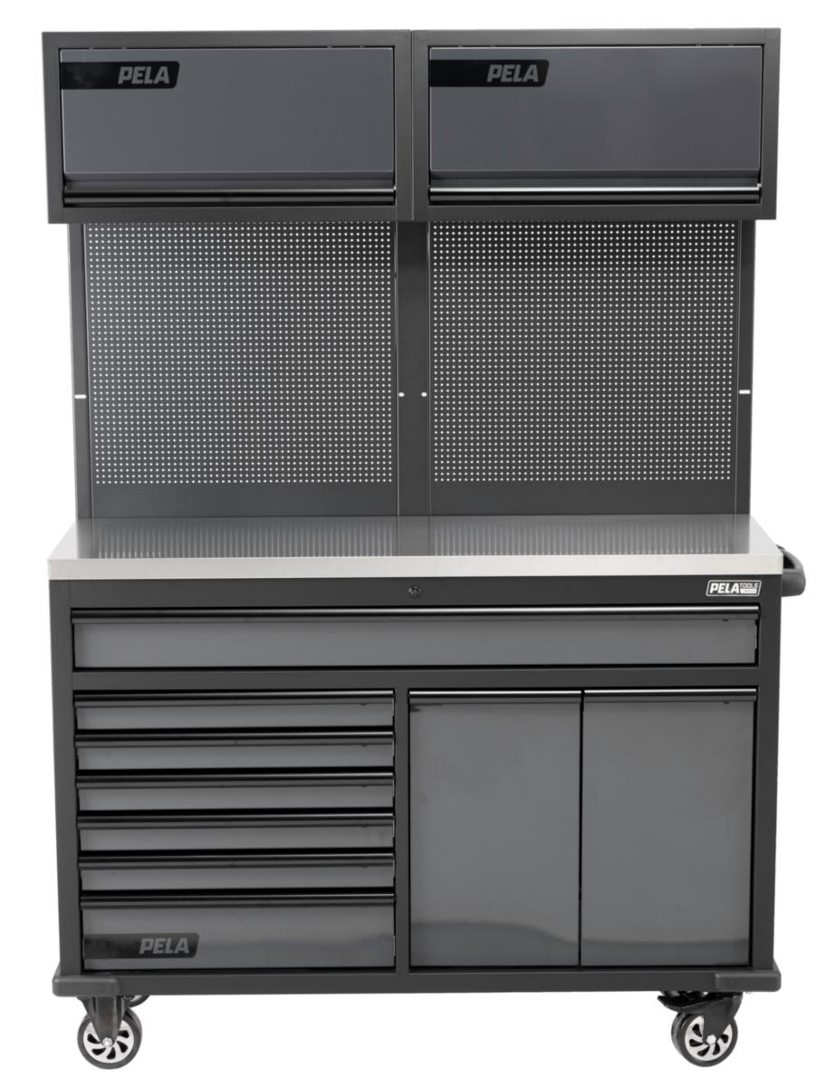 Arbetsstation PELA på hjul - ARBETSSTATION PELA TRANSPORTABEL GRÅ