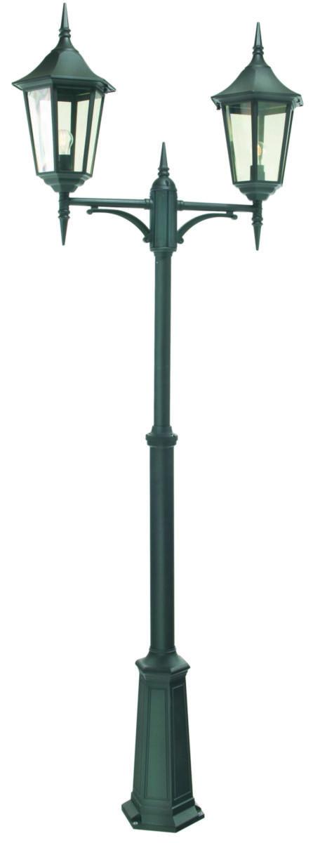 Stolplykta Modena IP 43 Klass II - Stolpe Modena Svart 382B 2X100W E27 IP43 (3 DELAR)