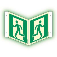 Färgefterlysande "utrymningsskylt" ISO PLOG Supernova+®