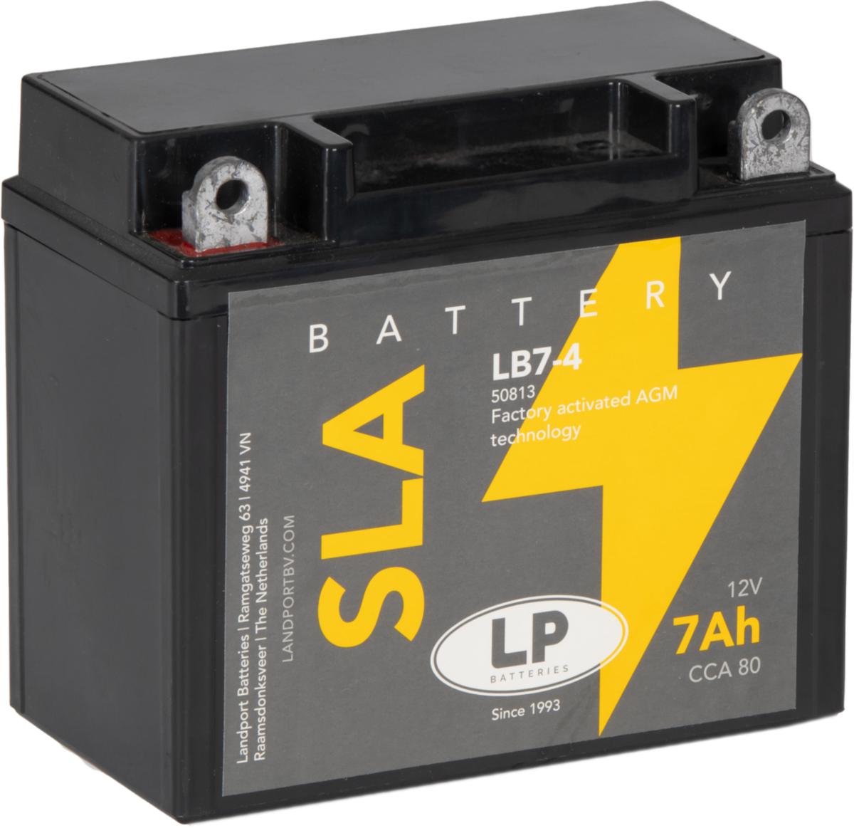 MC-batteri SLA Landport - MC-BATTERI SLA 12V 7AH LANDPORT YB7-4