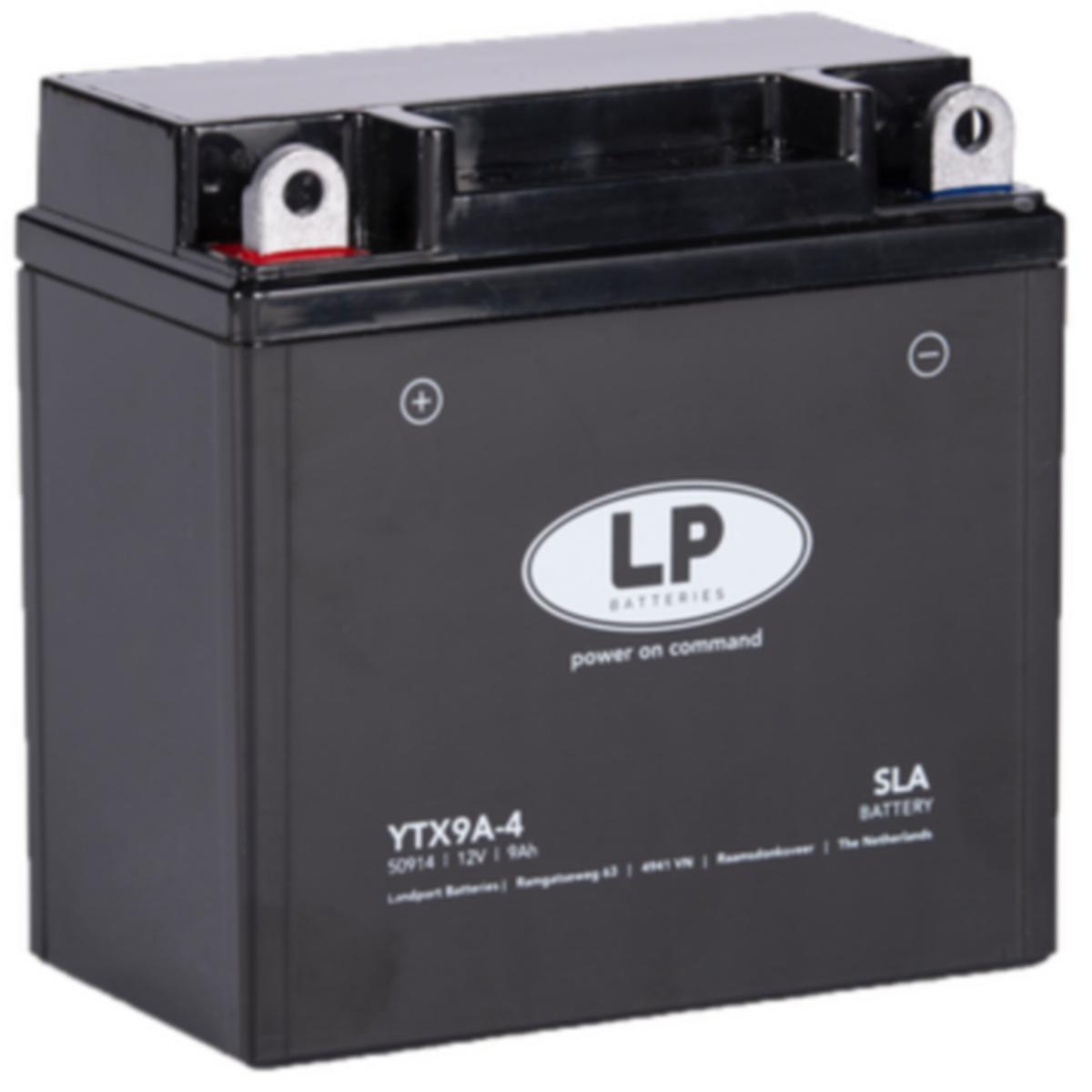 MC-batteri SLA Landport - MC-BATTERI SLA 12V 9AH LANDPORT YTX9A-4