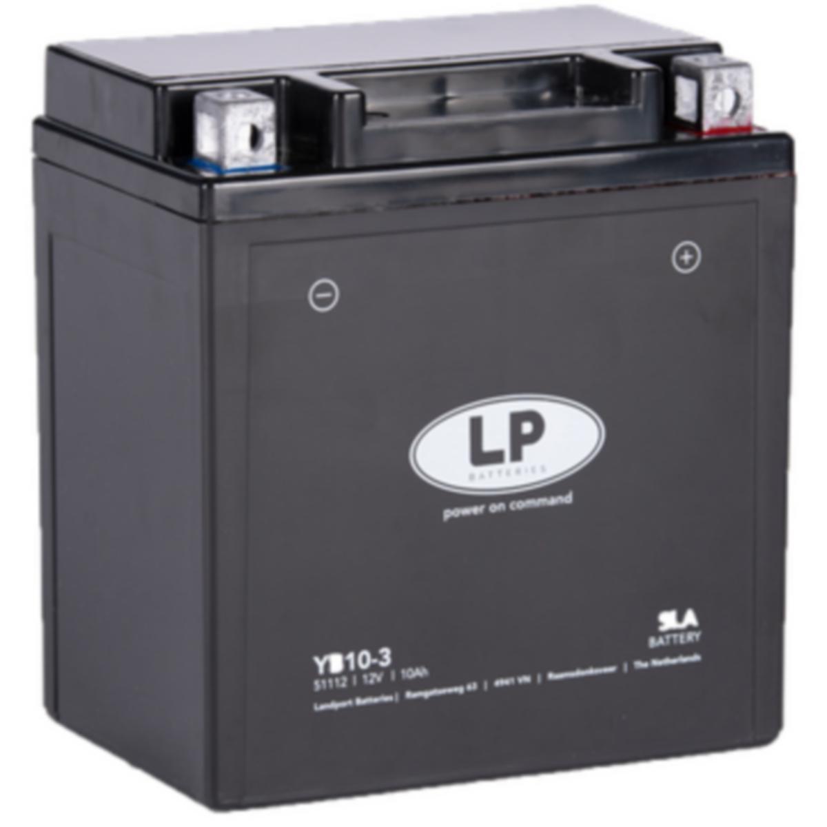 MC-batteri SLA Landport - MC-BATTERI SLA 12V 10AH LANDPORT YB10-3