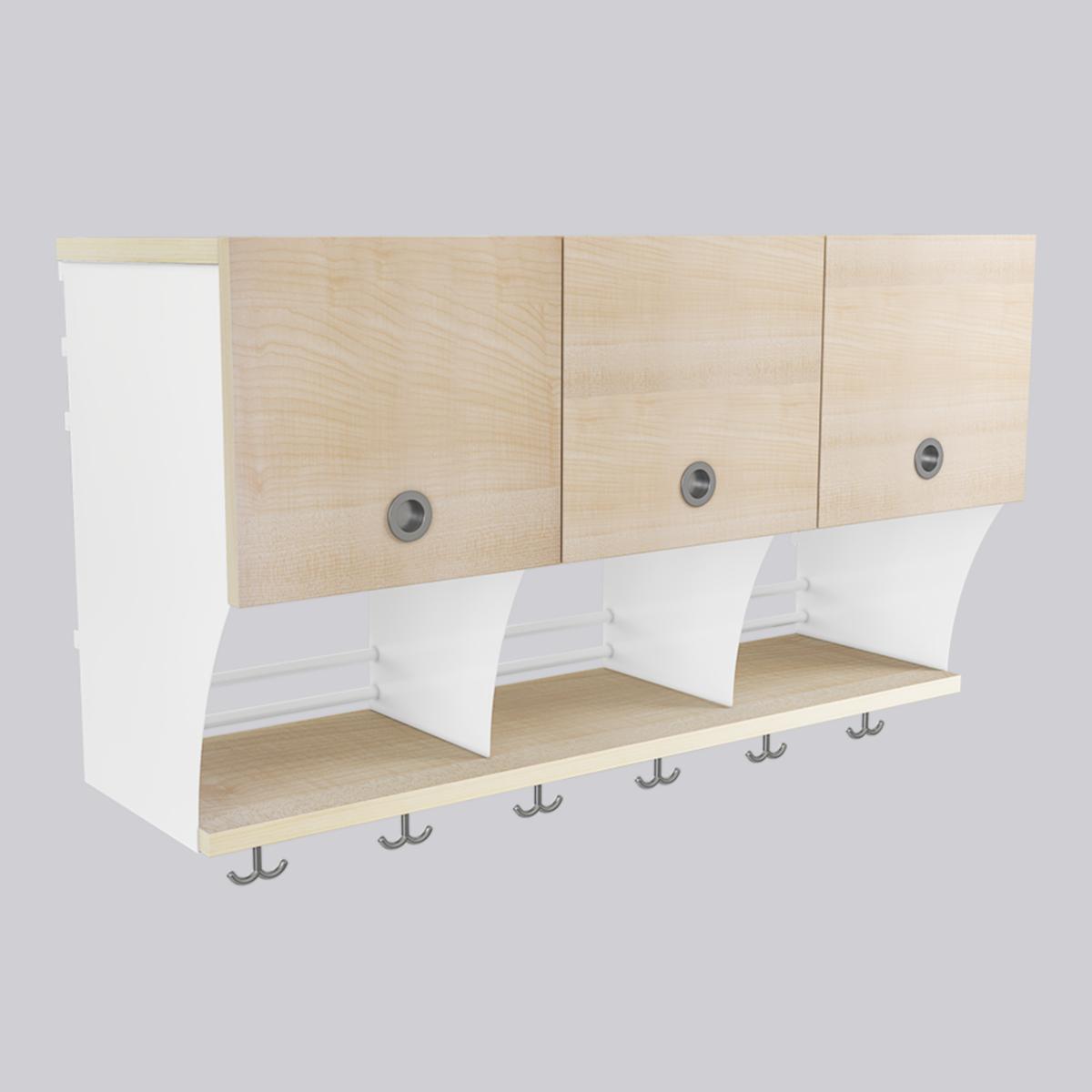 Klädfack Hyllteknik Holken - KLÄDFACK HOLKEN 900MM - VIT/BOK