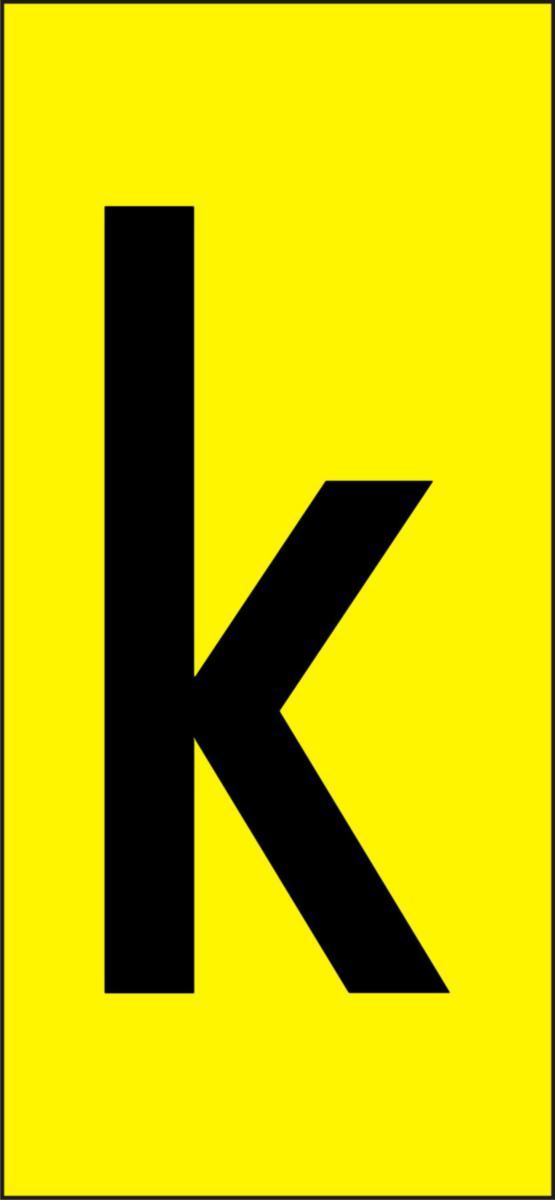 Märksystem H50, Övriga tecken - MÄRKSYST H50 GUL BOKSTAV K AL