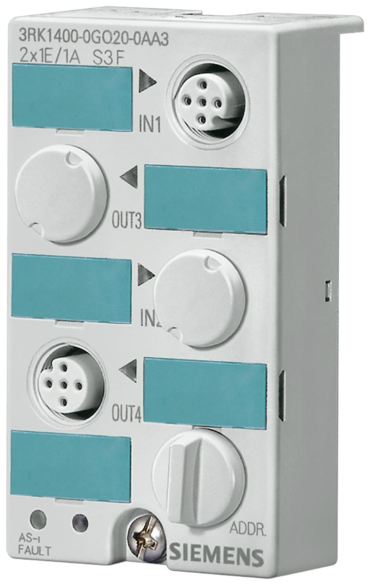 AS-Interface - ASI-MODUL IP67 2I/2Q M12 3RK1400-0GQ20-0AA3