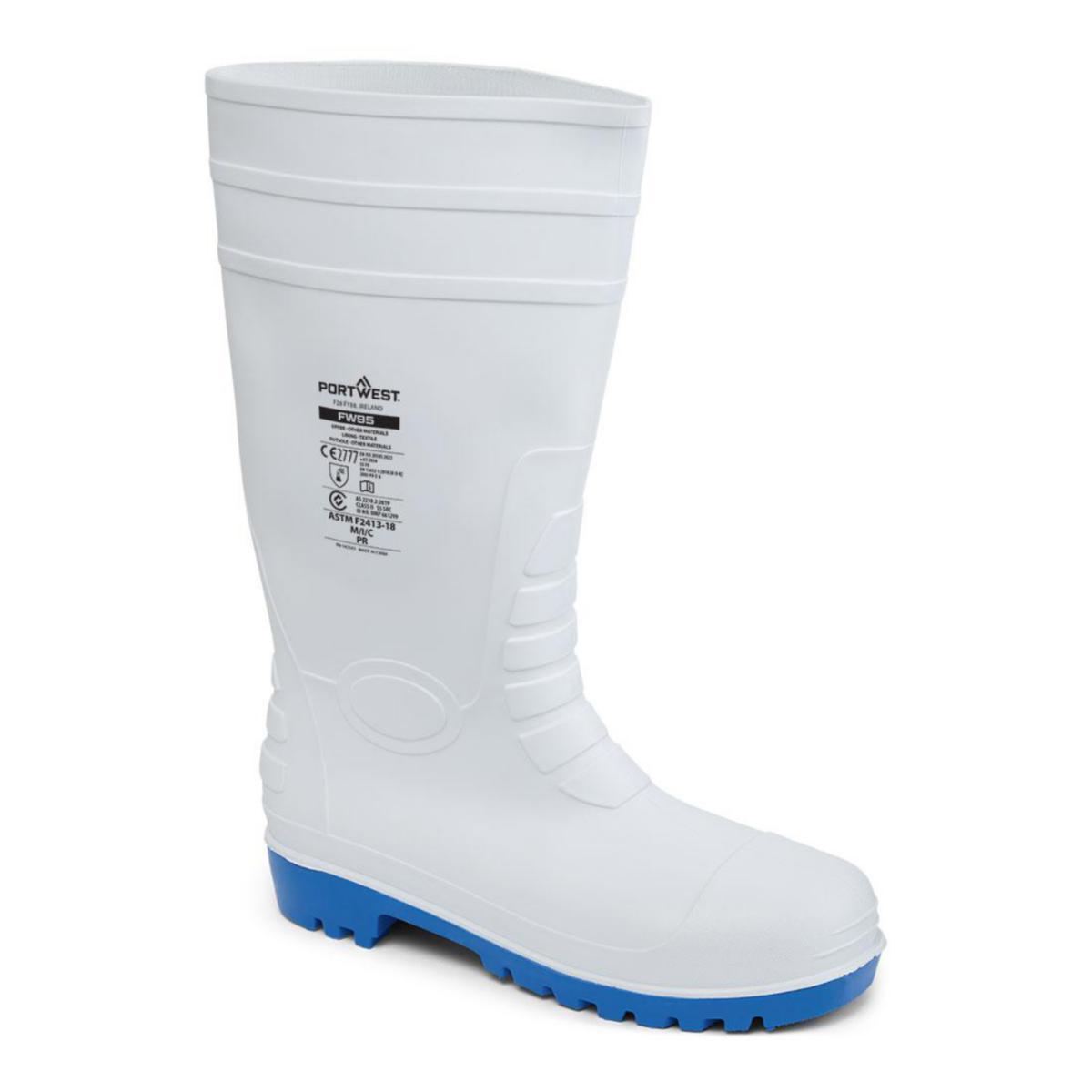 Skyddsstövel Portwest FW85 - SKYDDSSSTÖVEL PORTWEST FW85 WELLINGTON S5 VIT/BLÅ STL 38