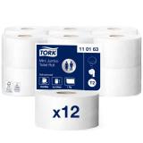 TOALETTPAPPER ADVANCED MINI T2 JUMBO VIT 240M/RL 12RL 110163