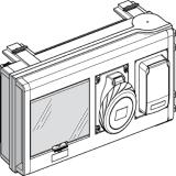 Uttagsdon 32A och uttagslådor 160A med uttag säkrade KSB