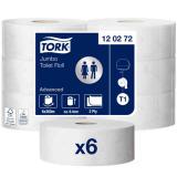 TOALETTPAPPER TORK ADVANCED T1 JUMBO VIT 360M 120272