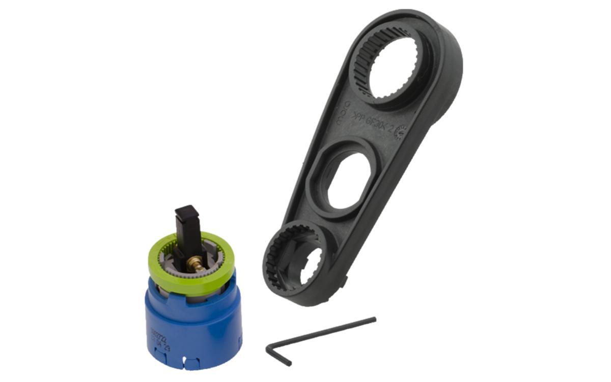 Insats med serviceverktyg, Eco Plus för ettgreppsblandare serie 9000E, FMM - FMM ETTGREPPSINSATS ECOPLUS OCH KALLSTART INKL.VERKTYG