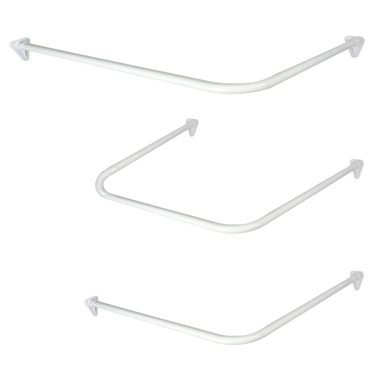 Shower curtain rod, Combination, Arrow Safir - SAFIR SHOWER CURTAIN ROD WHITE, 22 mm COMBO 12801