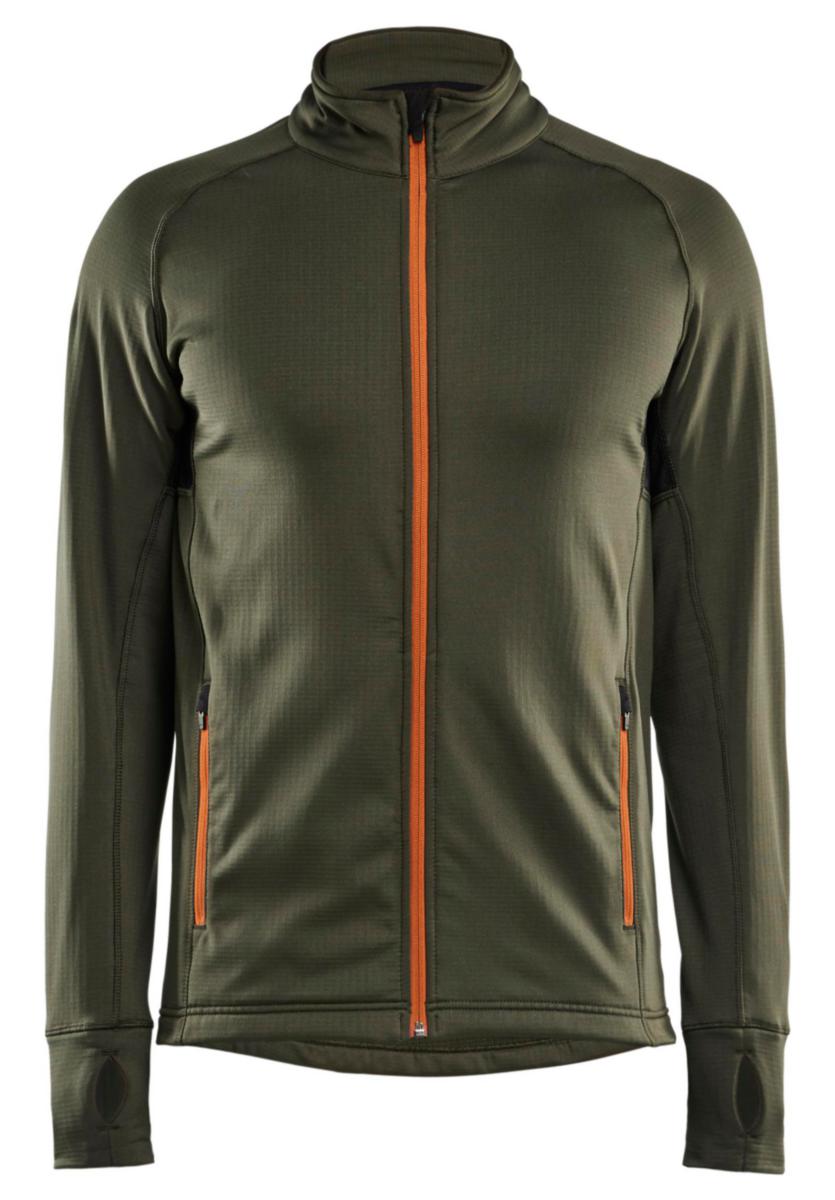 Fleecejacka Blåkläder 4735-2539 Striker - FLEECEJACKA BLK 4735-2539 SKOGSGRÖN/ROST STL XXL