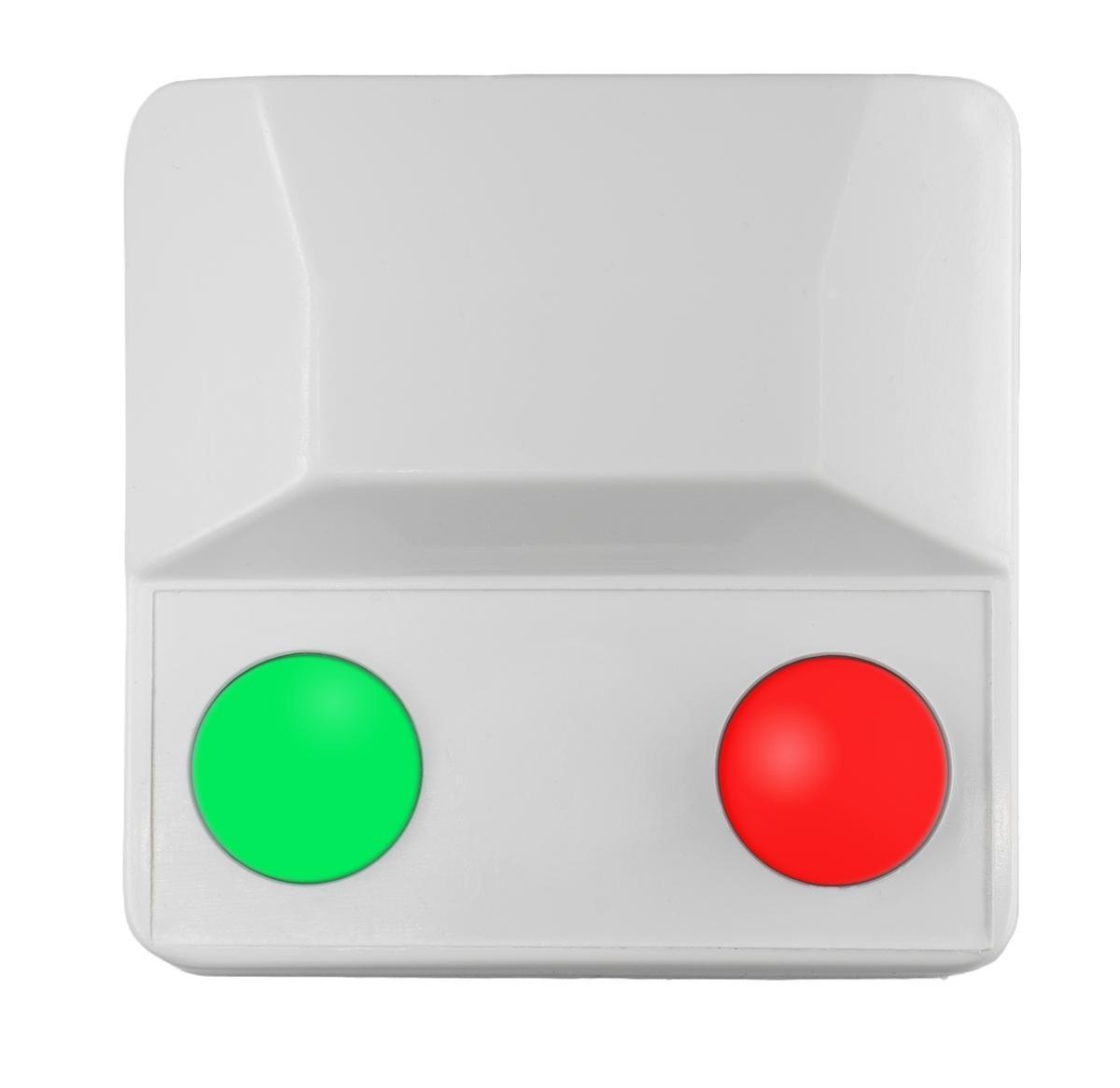 Lysdiodtablå grön/röd med summer - LYSDIODTABLÅ GRÖN/RÖD SUMMER