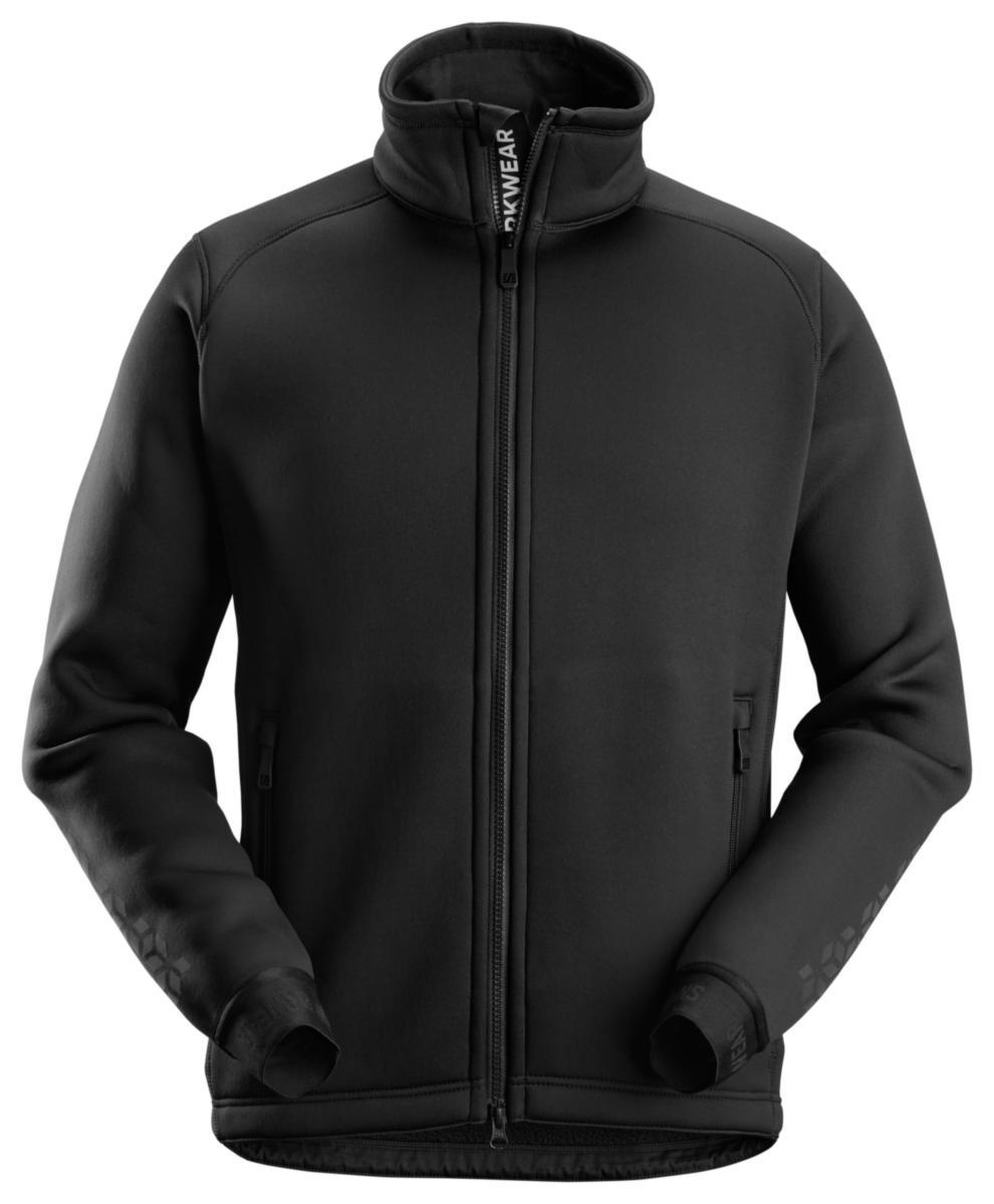 Fleecejacka Snickers 8018 - FLECCEJACKA SNICKERS 8018-0400 SVART FW STL 2XL