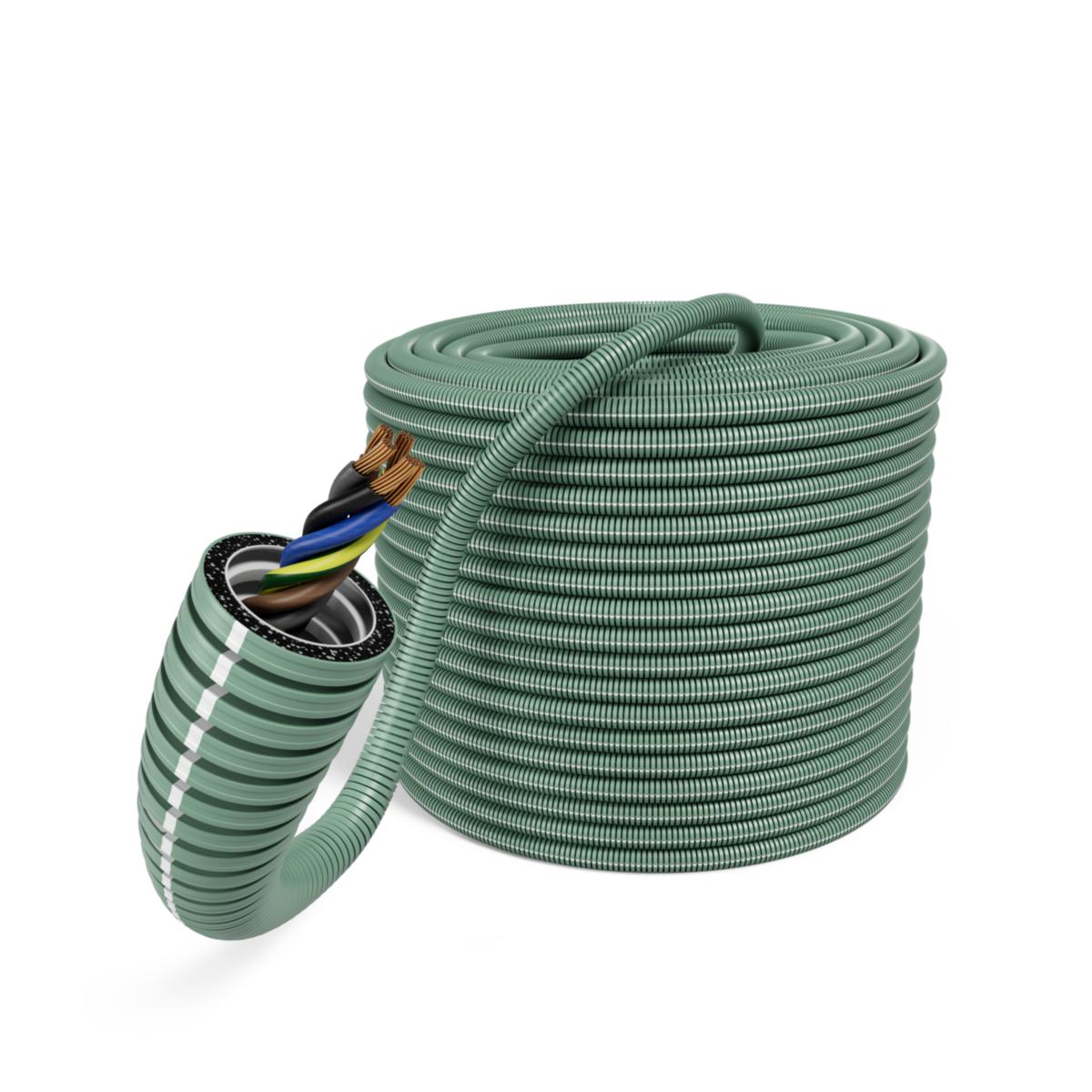 Flex hose FQ twisted Dca - 20/FQ-T 5G2,5 iCable rPP R100