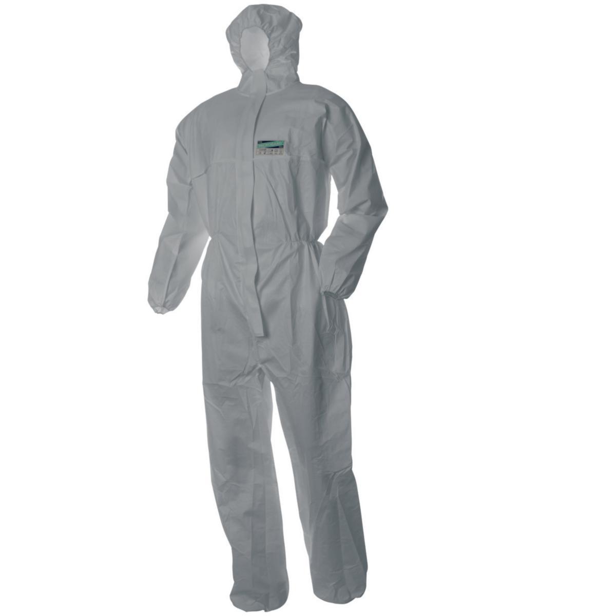 Korttidsoverall AlphaTec 2000-129 Comfort - KORTTIDSOVERALL ALPHATEC 2000 MOD.129 COMFORT HUVA VIT XL