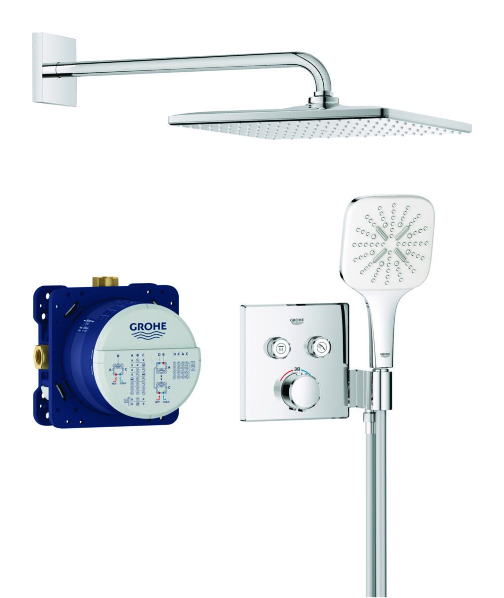 Duschset Precision termostat SMCTRL, Grohe - GROHE DUSCHSYSTEM TERM INB. PRECISION SMCTRL TERM.KROM